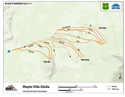 Granite Backcountry Alliance Bartlett - Maple Villa Glade digital map