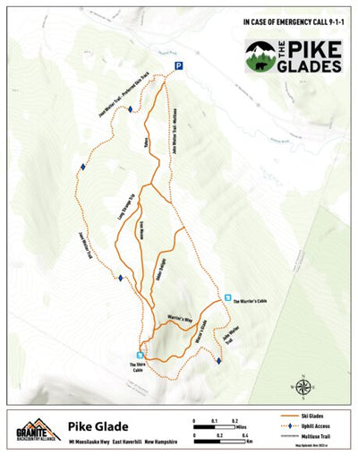 Granite Backcountry Alliance Pike - The Pike Glades digital map