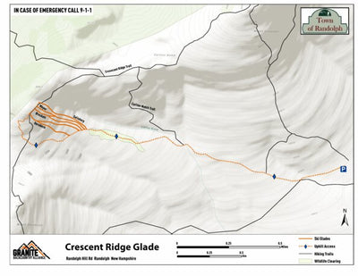 Granite Backcountry Alliance Randolph - Crescent Ridge Glade digital map