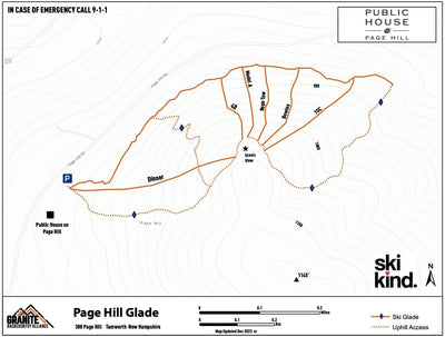 Granite Backcountry Alliance Tamworth - Page Hill Glade digital map