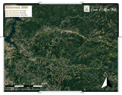 Gravis Technologies, Inc. Bike Trail - Bitterroot 300K digital map
