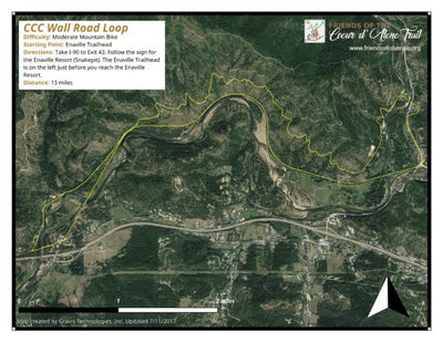Gravis Technologies, Inc. Bike Trail - CCC Road - Wall Road Loop digital map