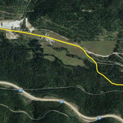 Gravis Technologies, Inc. Bike Trail - Lookout Pass to Mullan digital map