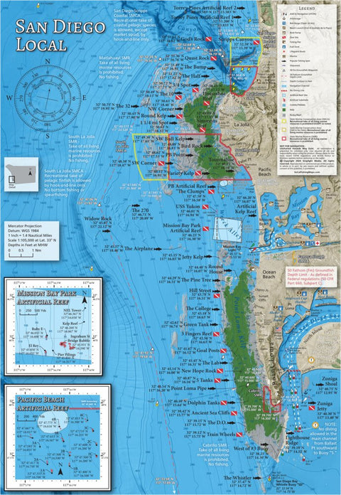 SoCal Fishing Maps - San Diego Local Preview 1