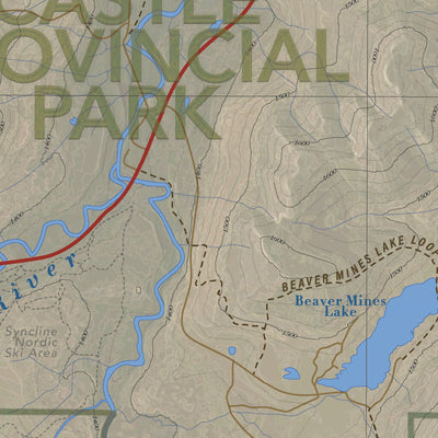 Great Northern Cartography Co. Castle Parks Routes and Trails digital map