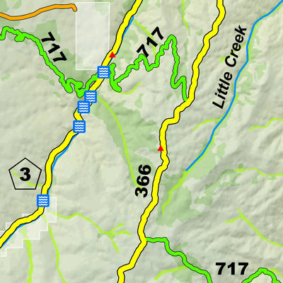 Great Outdoors Adventures Divide & Woodland Park - Front - 2024 Edition digital map