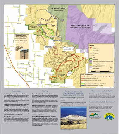 Great Outdoors Adventures Flat Top - Peach Valley Recreation Area Travel Map digital map