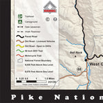 Great Outdoors Adventures Rampart Range Trails Map - Front digital map