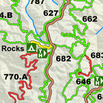 Rampart Range Trails Map - Front 2025 Preview 3