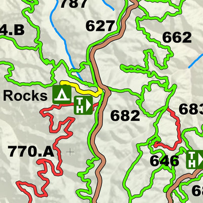 Rampart Range Trails Map - Front 2025 Preview 3