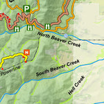 Great Outdoors Adventures South Rampart Trail Map - Back - 2024 Edition digital map