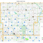 GREAT PLAINS DIRECTORY SERVICE BURKE COUNTY 1 TOWNSHIP BUFFER 75,000 SCALE 2024 digital map