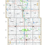 GREAT PLAINS DIRECTORY SERVICE TOWNER COUNTY ROAD MAP digital map