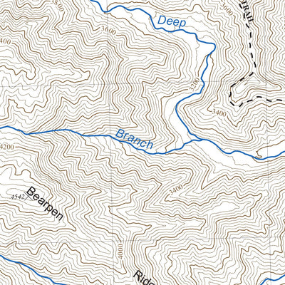 Great Smoky Mountains National Park NPS Clingmans Dome 2017 digital map