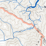 Great Smoky Mountains National Park NPS Cove Creek Gap 2017 digital map