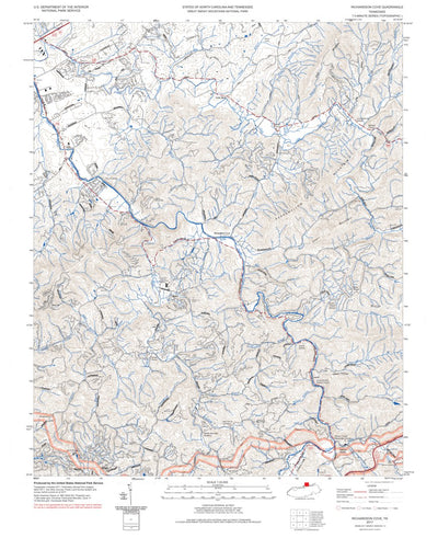 Great Smoky Mountains National Park NPS Richardson Cove 2017 digital map