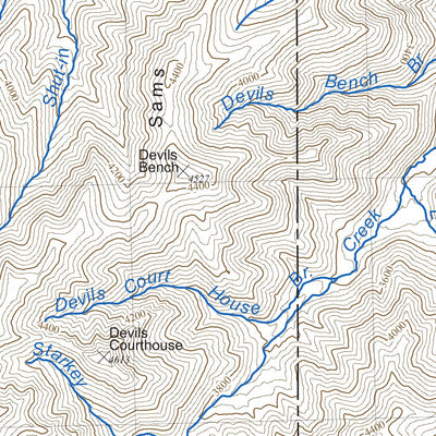 Great Smoky Mountains National Park NPS ThunderHead Mountain 2017 digital map