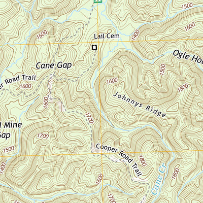 Great Smoky Mountains National Park NPS/USGS 2016 Blockhouse Topographic Map digital map