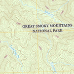 Great Smoky Mountains National Park NPS/USGS 2016 Cades Cove Topographic Map digital map