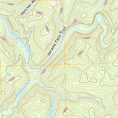Great Smoky Mountains National Park NPS/USGS 2016 Calderwood Topographic Map digital map