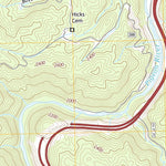 Great Smoky Mountains National Park NPS/USGS 2016 Cove Creek Gap Topographic Map digital map