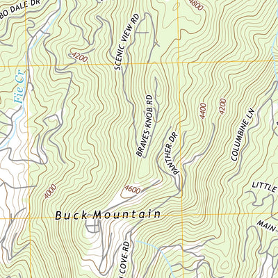 Great Smoky Mountains National Park NPS/USGS 2016 Dellwood Topographic Map digital map