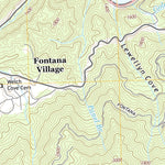 Great Smoky Mountains National Park NPS/USGS 2016 Fontana Dam Topographic Map digital map