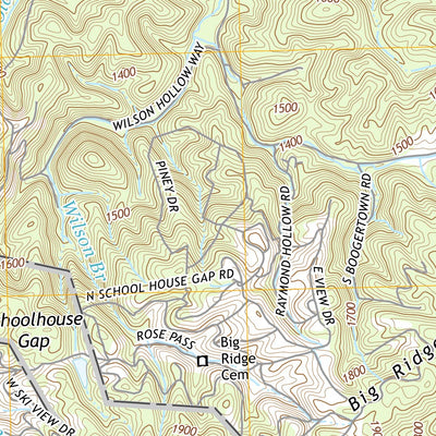 Great Smoky Mountains National Park NPS/USGS 2016 Richardson Cove Topographic Map digital map