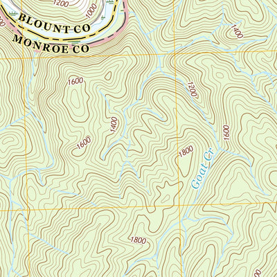 Great Smoky Mountains National Park NPS/USGS 2016 Tapoco Topographic Map digital map