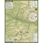 Green Mountain Club Camels Hump and the Monroe Skyline Hiking Trail Map-Free bundle