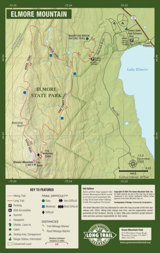 Green Mountain Club Mount Elmore Inset 5th edition digital map