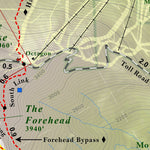 Green Mountain Club Mount Mansfield Hiking Trail Map digital map