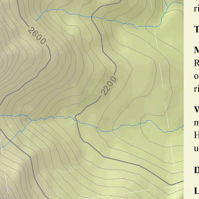 Green Mountain Club Worcester Range Hiking Trail Map 1 digital map