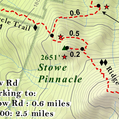 Green Mountain Club Worcester Range Hiking Trail Map 1 digital map