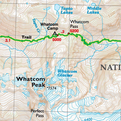 Green Trails Maps, Inc. 015: Mount Challenger, WA digital map
