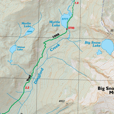 Green Trails Maps, Inc. 174SX:C Middle Fork Snoqualmie, WA bundle exclusive