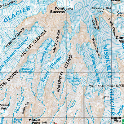 Green Trails Maps, Inc. 269SX: Mt Rainier Wonderland - Climbing, WA bundle exclusive