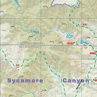 Green Trails Maps, Inc. 2805S:b Sedona - Red Rock Country, AZ bundle exclusive
