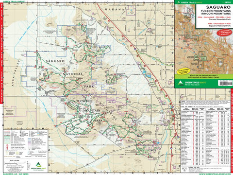 Green Trails Maps, Inc. 2910S:a Saguaro, AZ bundle exclusive