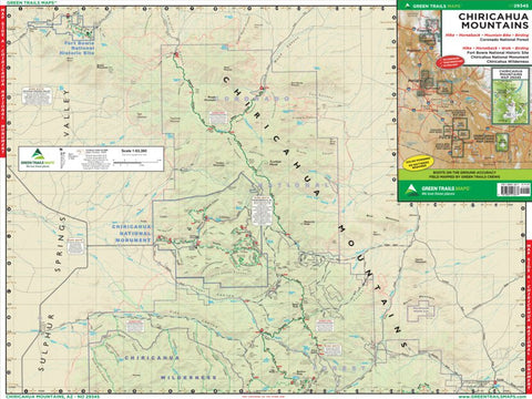 Green Trails Maps, Inc. 2934S:a  Chiricahua Mountains, AZ bundle exclusive