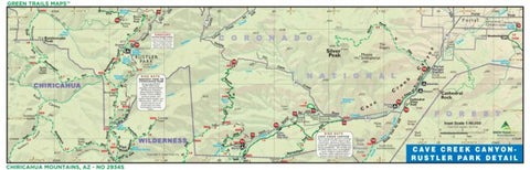 Green Trails Maps, Inc. 2934S:c  Chiricahua Mountains, AZ bundle exclusive