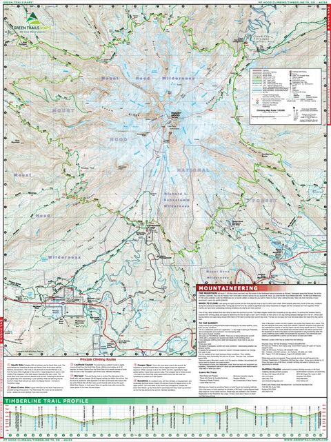Green Trails Maps, Inc. 462SX:b Mt Hood Climbing, OR bundle exclusive