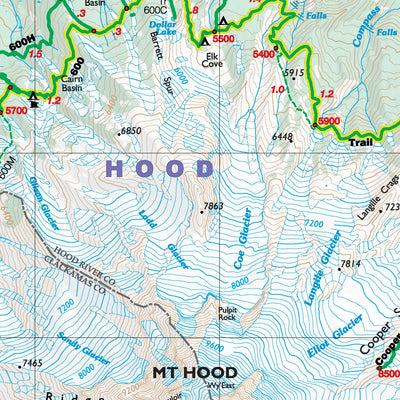 Green Trails Maps, Inc. 462SX: Mt Hood Climbing, OR bundle exclusive