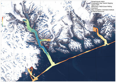 Greenland Institute of Natural Resources Kangerlussuaq East Greenland bathymetry digital map