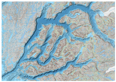 Nuup Kangerlua Depth and topography Preview 1