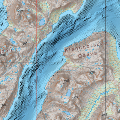 Nuup Kangerlua Depth and topography Preview 2