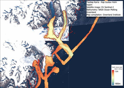 Greenland Institute of Natural Resources Tasiilap Karra - Kap Gustav Holm East Greenland bathymetry digital map