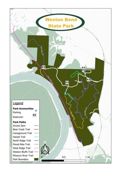 Groundbreaking Virtual Land Development Weston Bend State Park digital map