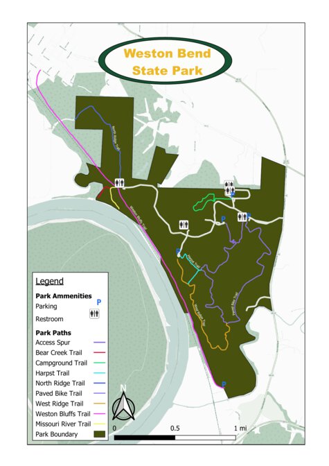 Weston Bend State Park Map by Groundbreaking Virtual Land Development ...