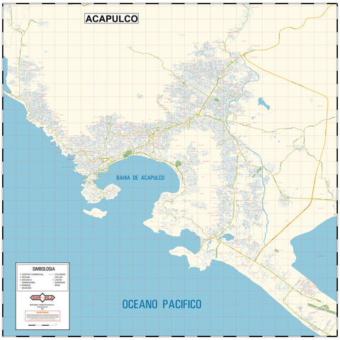 Guia Roji Acapulco / Zona Urbana / Calles digital map